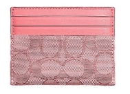 Coach Card Wallet Pink