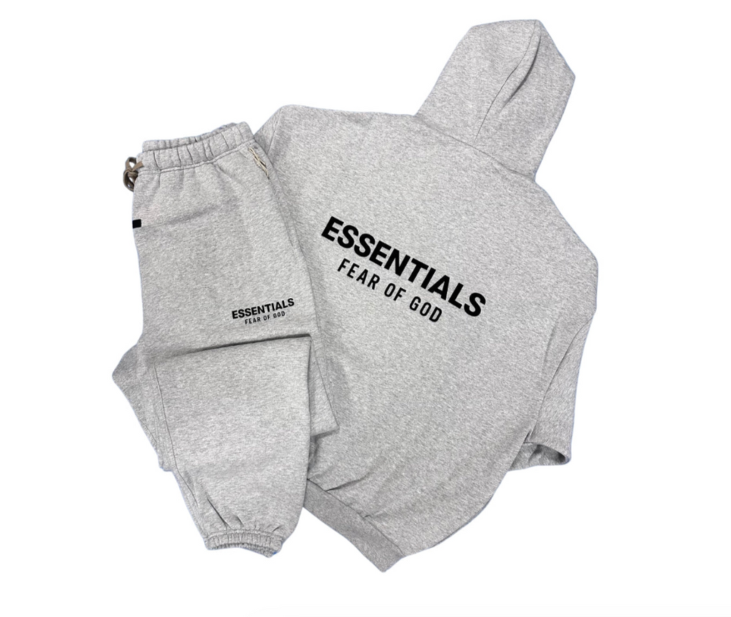 FEAR OF GOD ESSENTIALS JET BLACK ZIP TRACKSUIT (SS25)