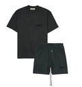 SS22 BLACK ESSENTIALS SHORT SET
