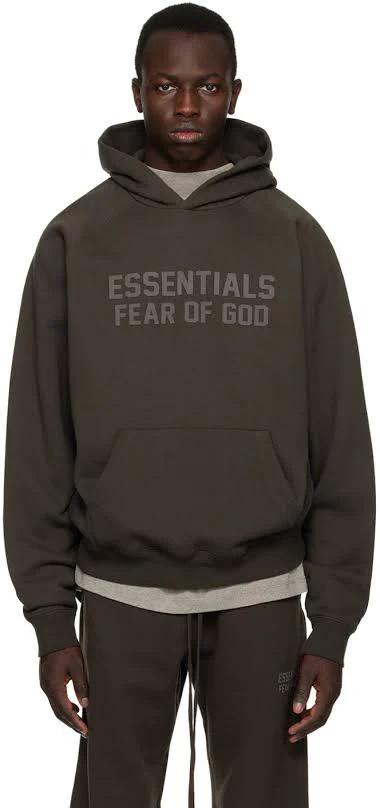 FEAR OF GOD ESSENTIALS JET BLACK ARCH LOGO TRACKSUIT (SS23)