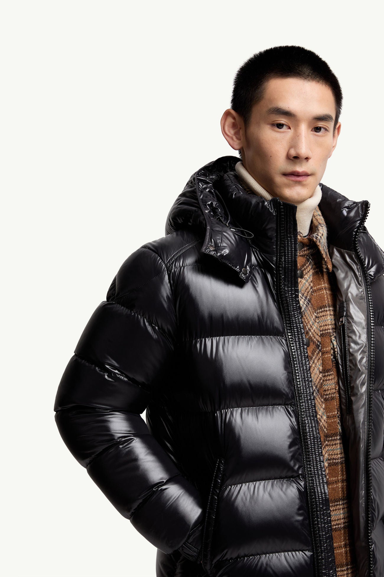 Moncler Maya Hooded Short Down Jacket -